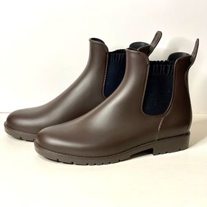 NWOB Asgard Chelsea Rain Boots in Chocolate Brown